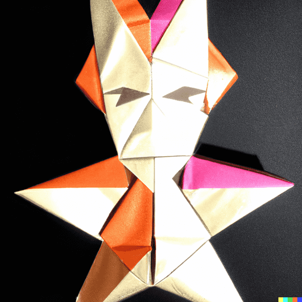 Ziggy Stardust origami